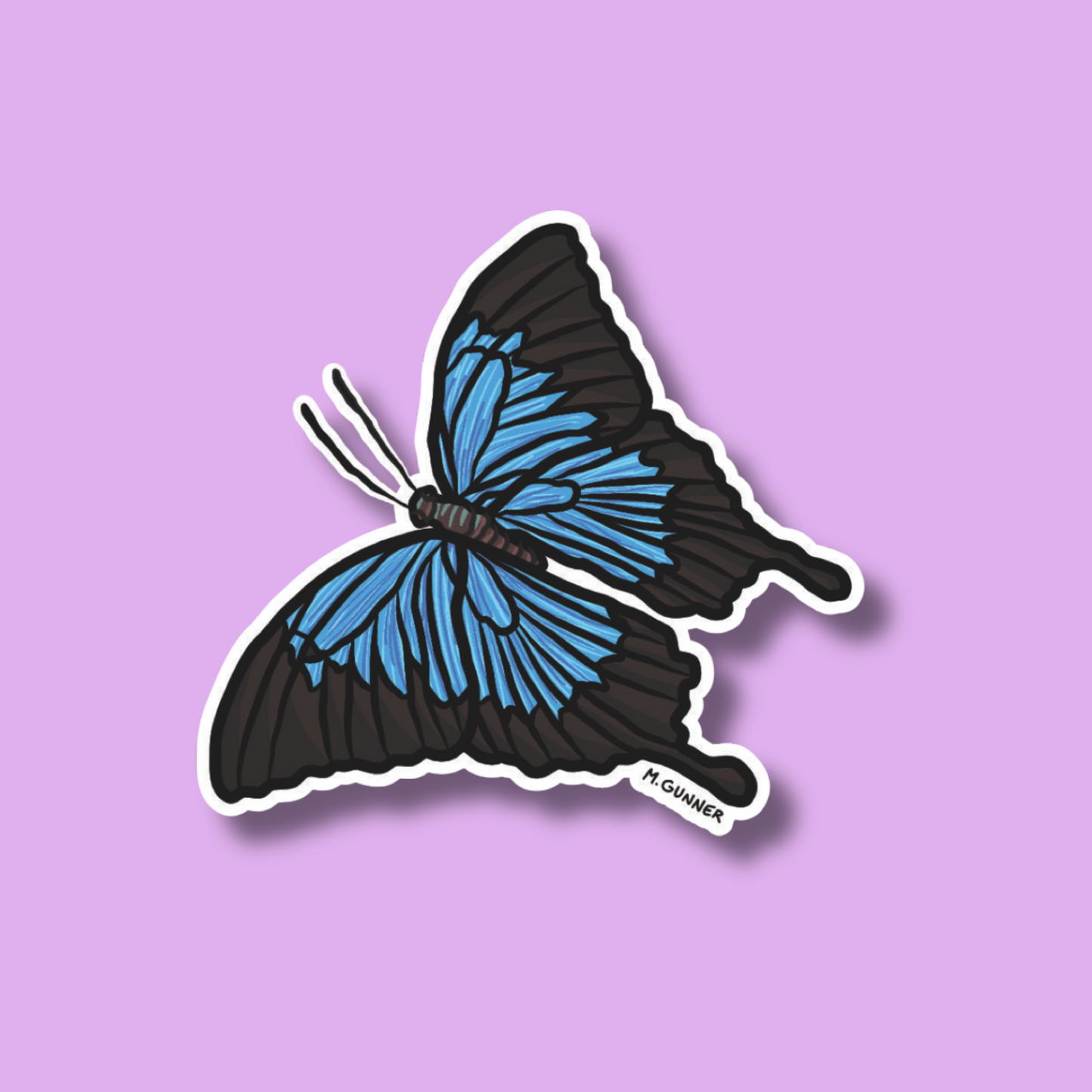 Ulysses Butterfly Sticker