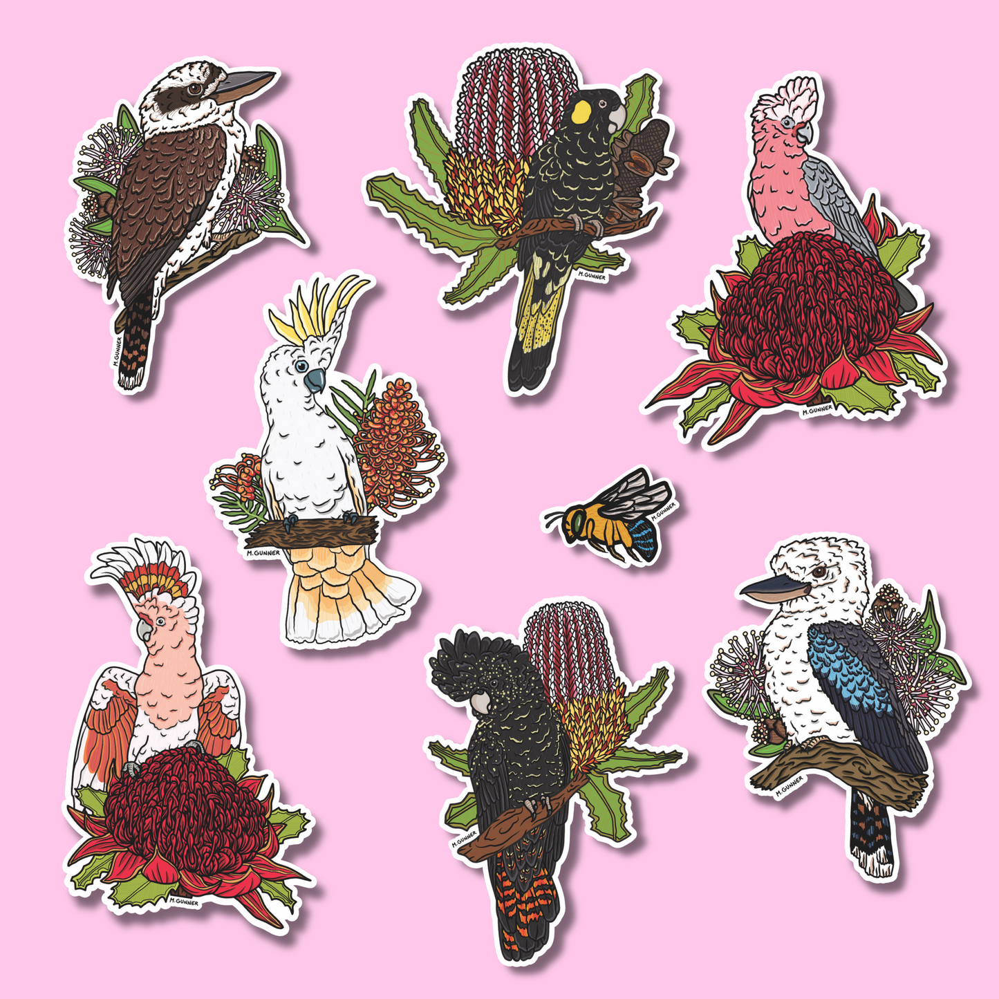 'Australian Backyard Birds' Sticker Packs