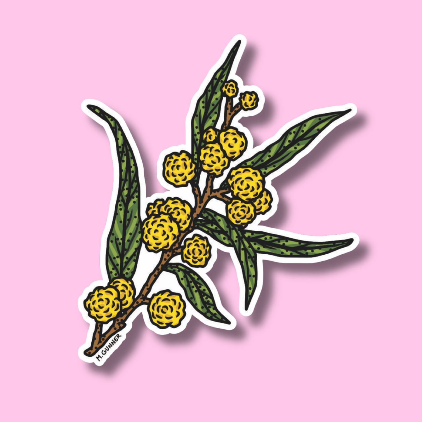 Golden Wattle Sticker