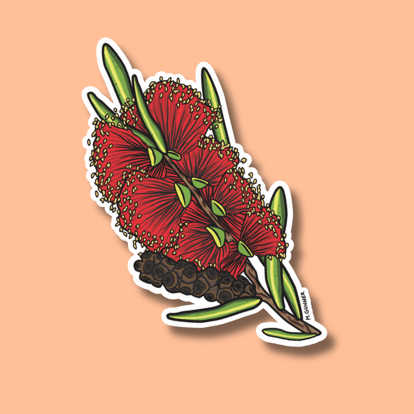 Bottle Brush Sticker