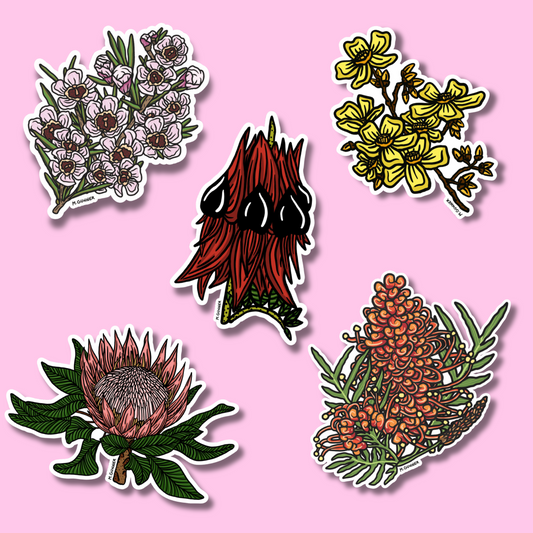 'Soft Floral' Sticker Packs