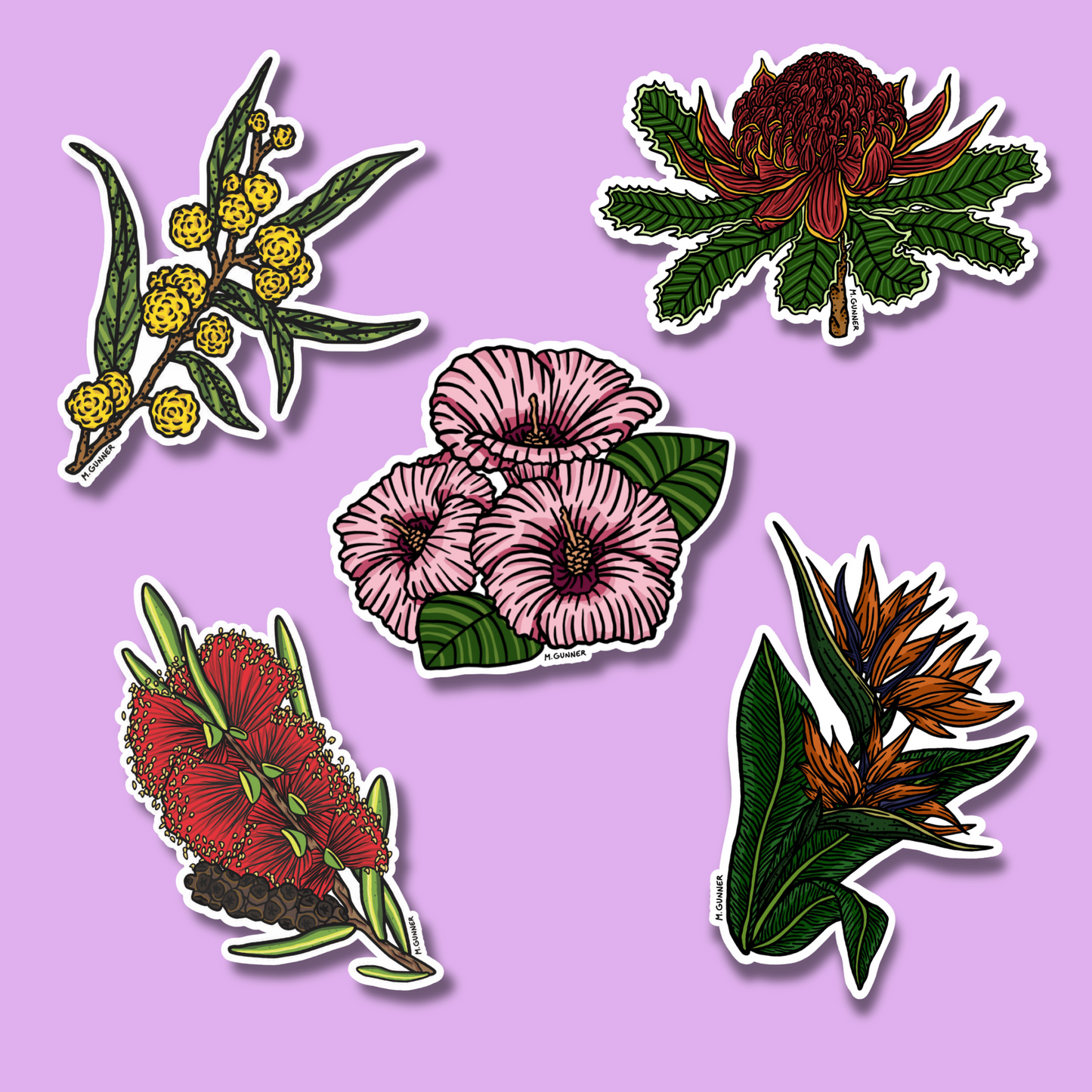 'Soft Floral' Sticker Packs