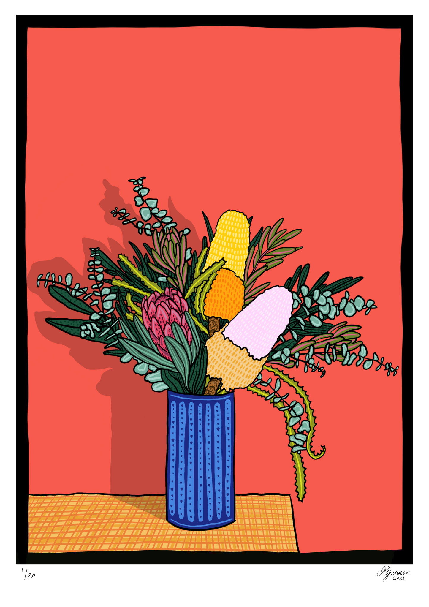 'Bouquet in Vase #1' Art Print