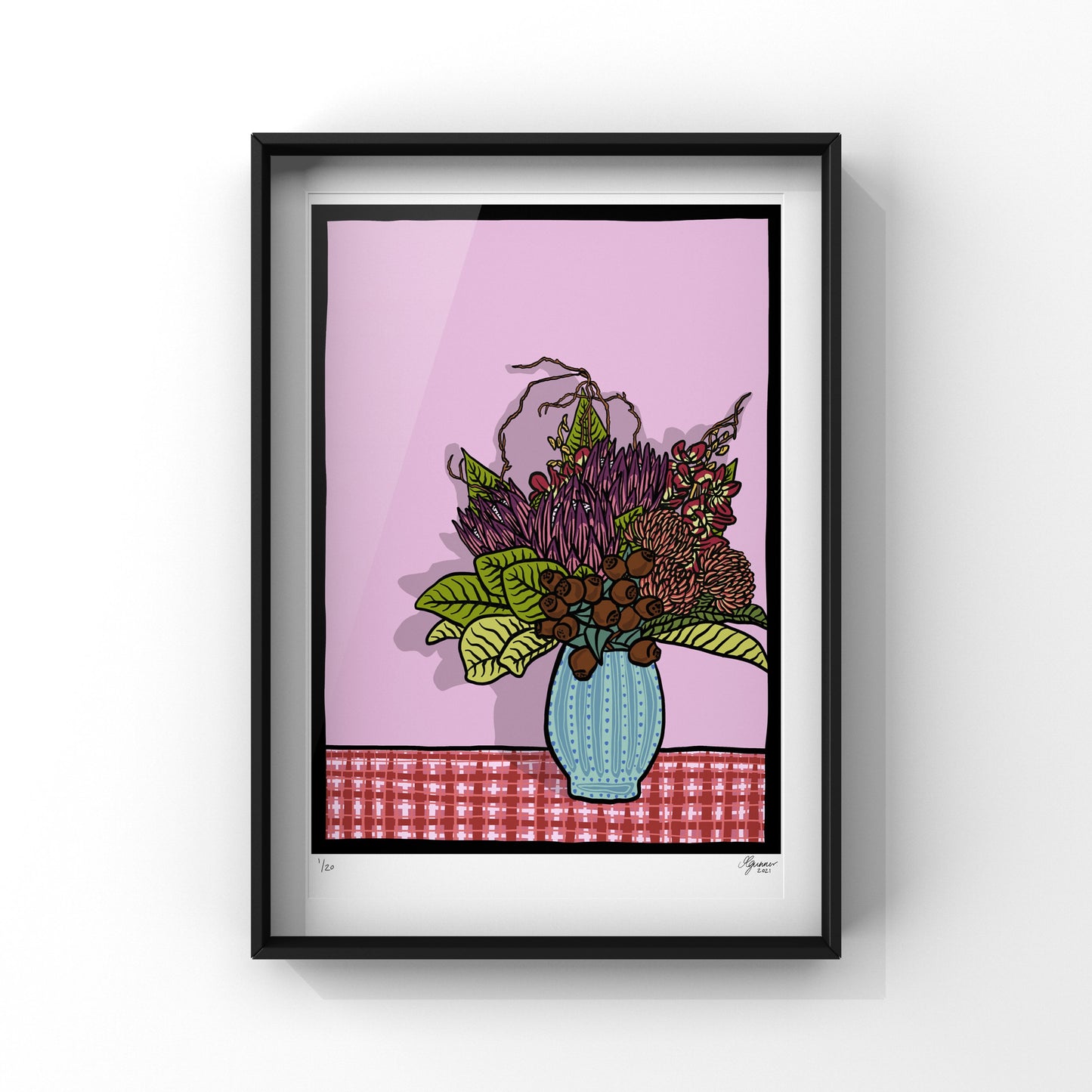 'Bouquet in Vase #3' Art Print