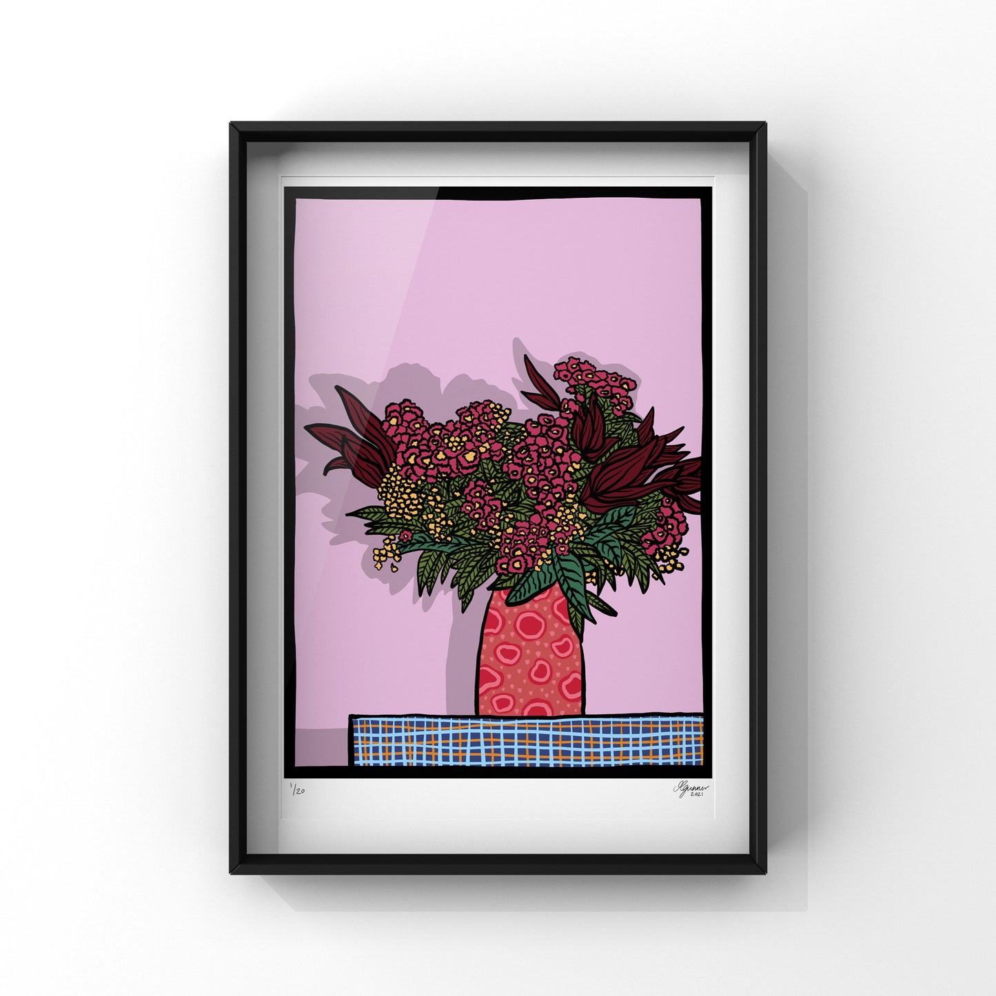 'Bouquet in Vase #2' Art Print