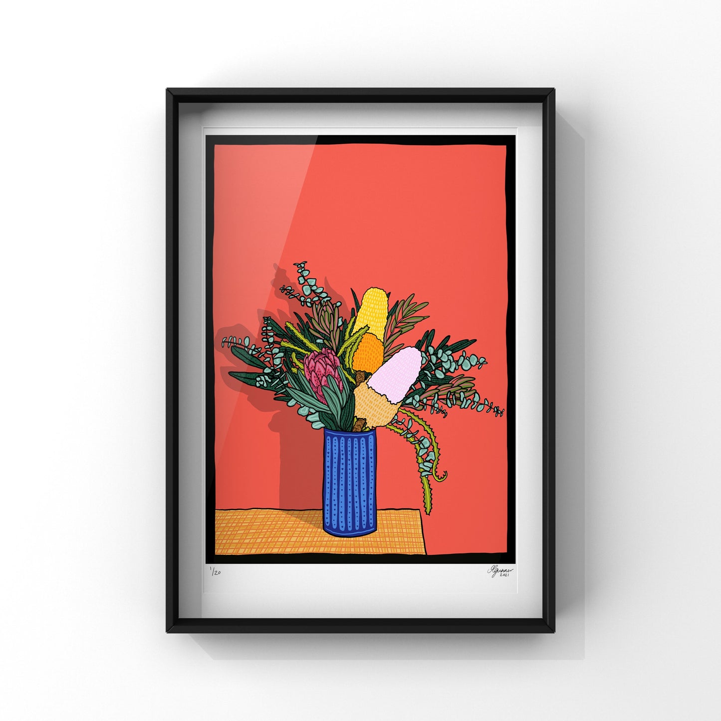 'Bouquet in Vase #1' Art Print