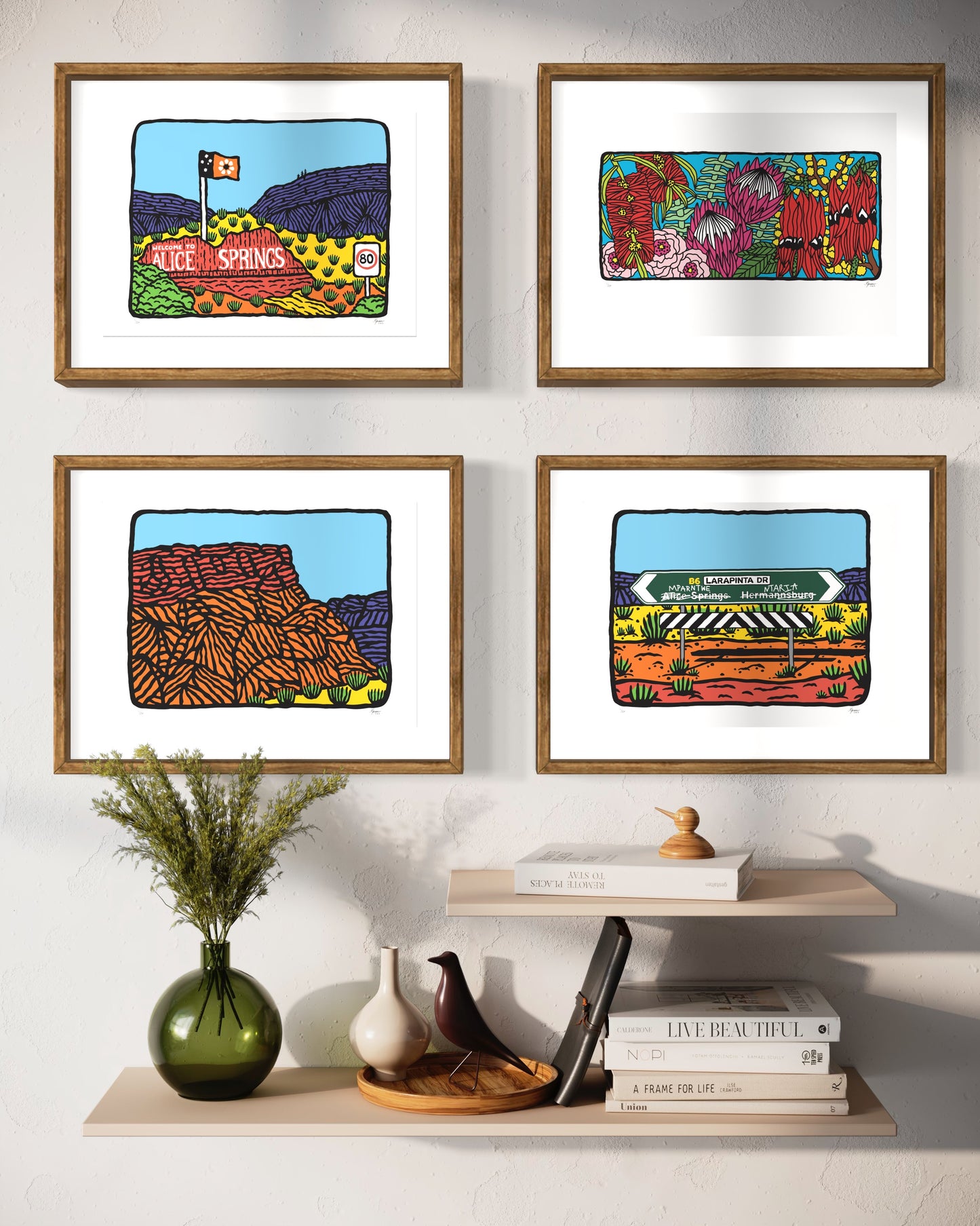 'Welcome to Alice Springs' Art Print