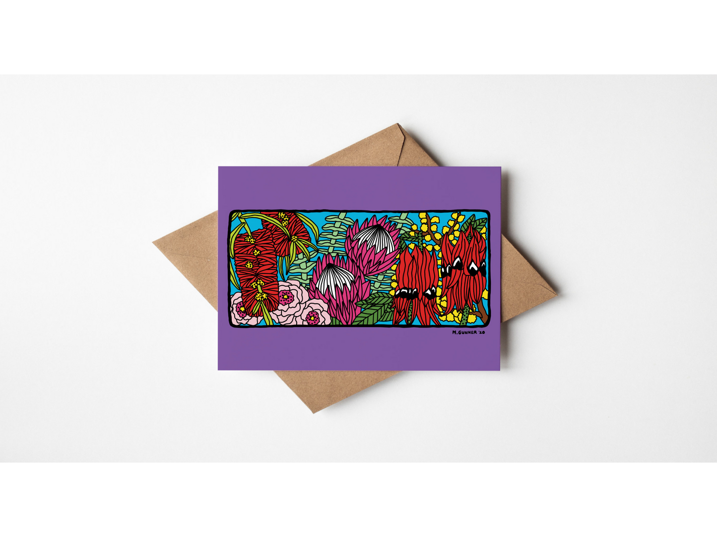 'Todd Mall Mural' Rectangle Greeting Card