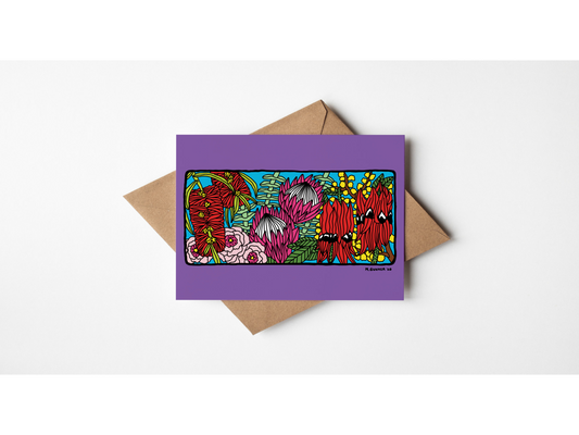 'Todd Mall Mural' Rectangle Greeting Card