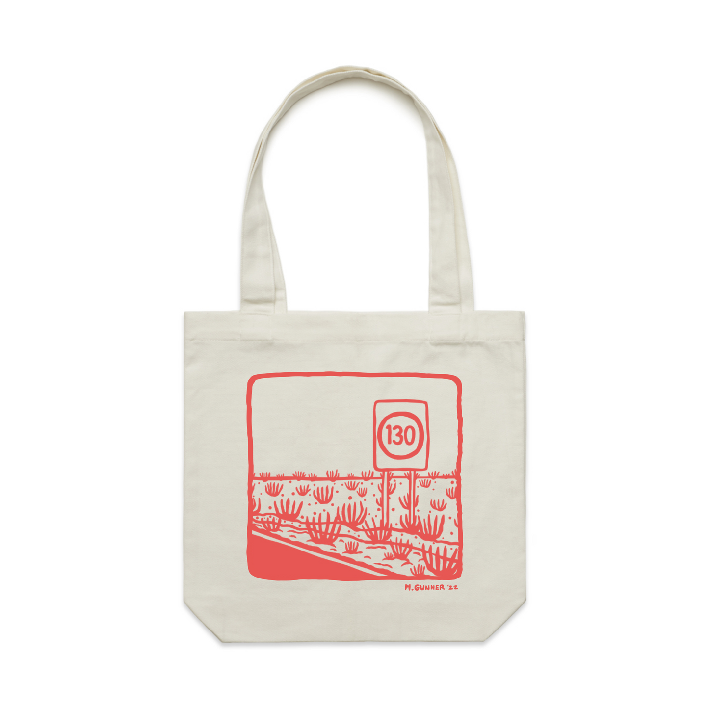 '130km Sign' Tote Bag