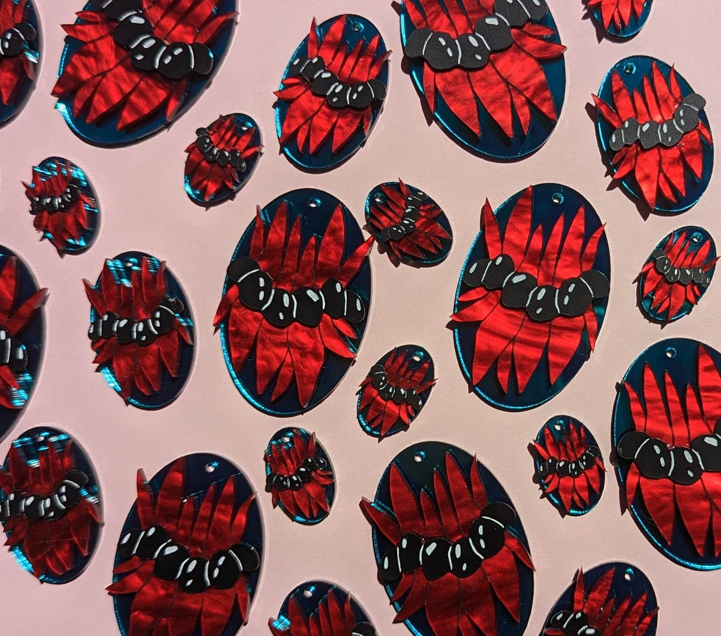 Medium Desert Pea Earrings