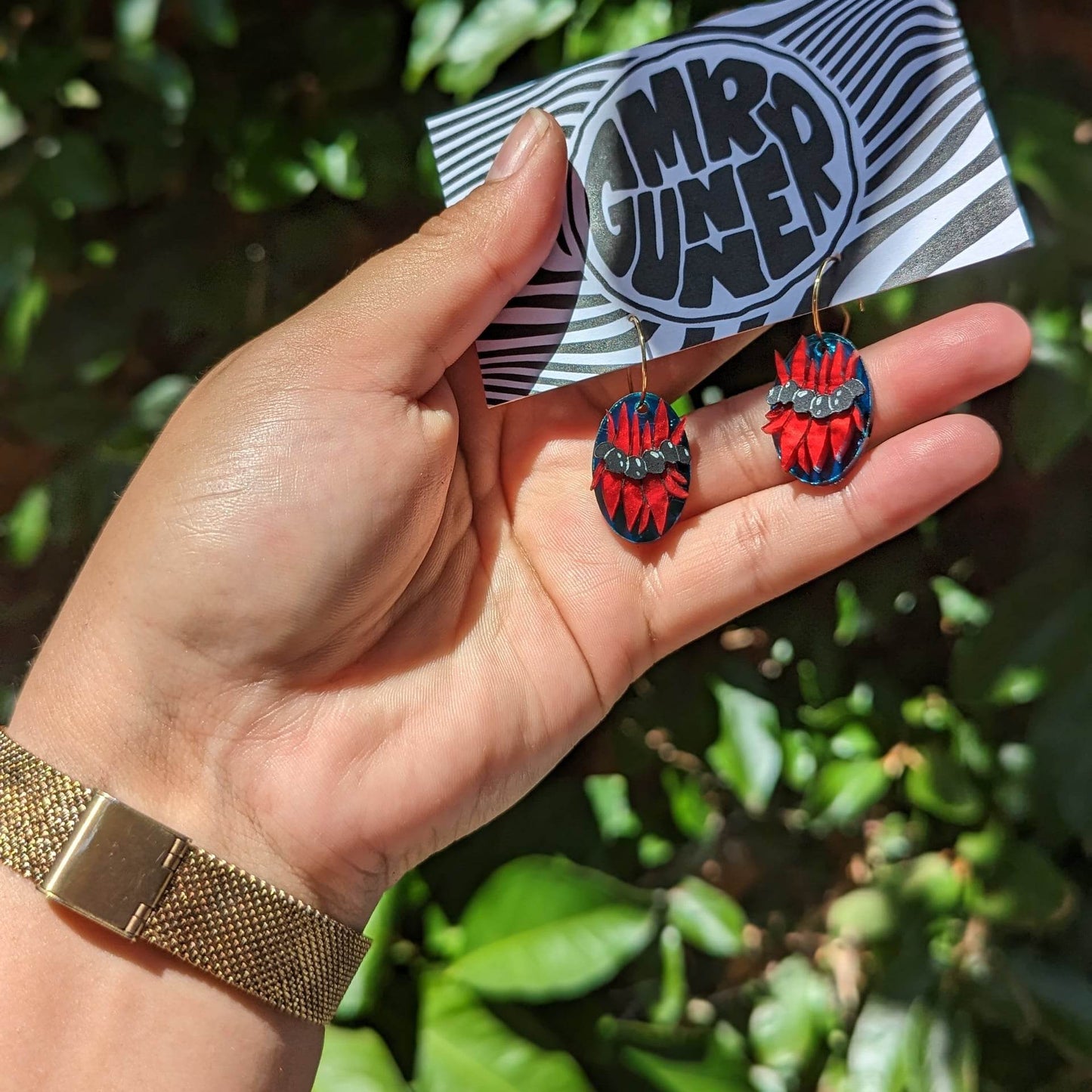 Small Desert Pea Earrings